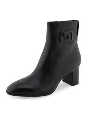 Aerosoles Embossed Leather Ankle Bootie - Magnus Logo in 8.5